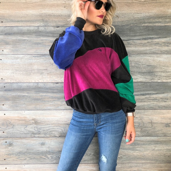Oscar de la Renta Tops - Vintage Oscar De La Renta Retro Sweatshirt
